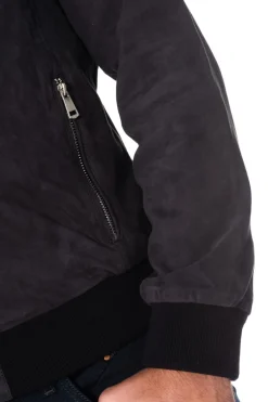 Blouson Homme Cityzen Eridan Goat Suede Navy Zz40