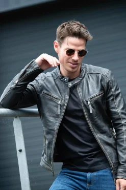 Blouson Homme Cityzen Kansas Rub Off Black