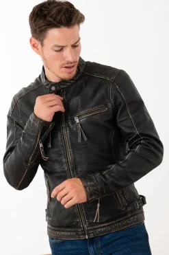 Blouson Homme Cityzen Kansas Rub Off Black