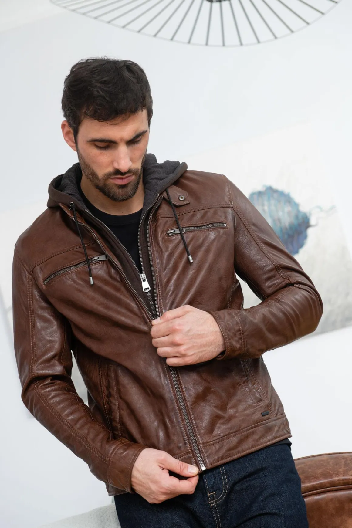 Blouson Homme Cityzen Philadelphia 3 Brown
