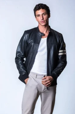 Blouson Homme Classic Legend Motors Miles Clm Black