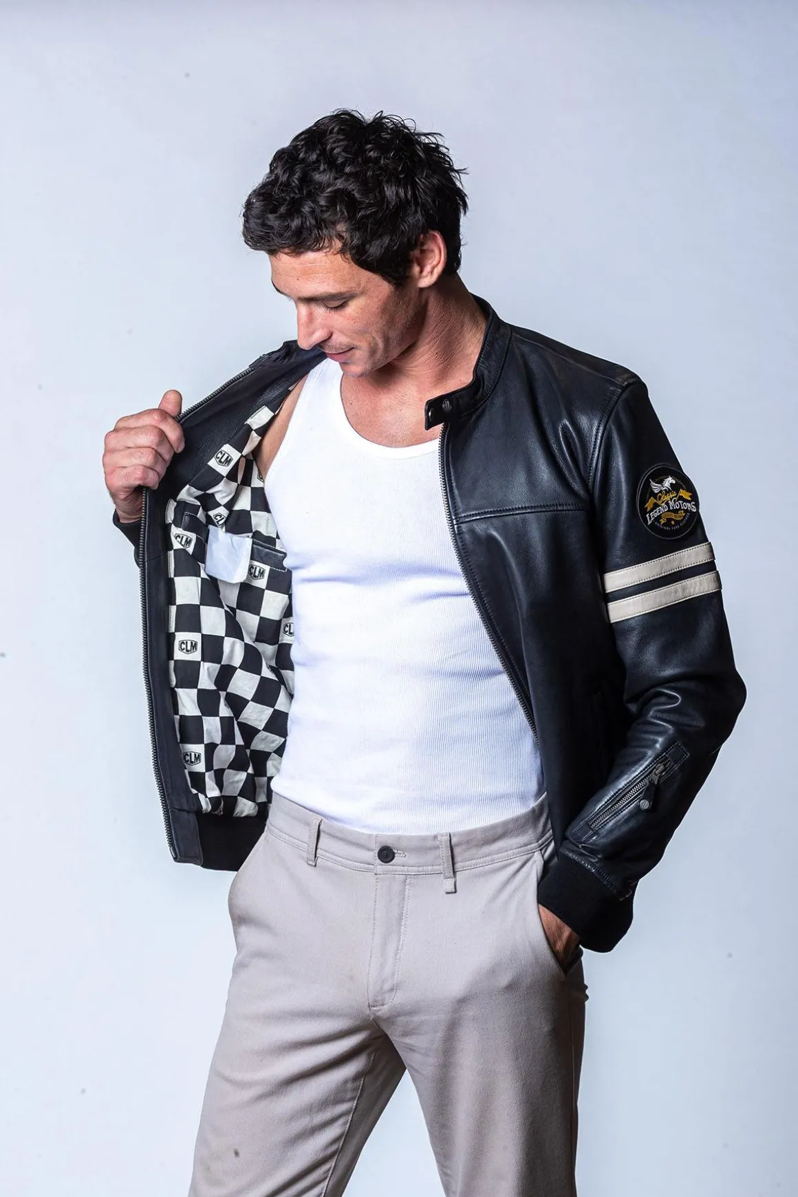Blouson Homme Classic Legend Motors Miles Clm Black