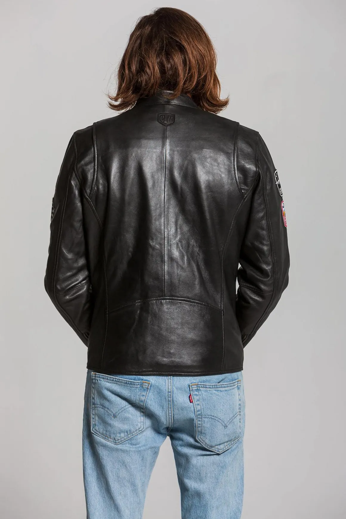 Blouson Homme Classic Legend Motors Lotus Jp Jarier Sheep Crown Black