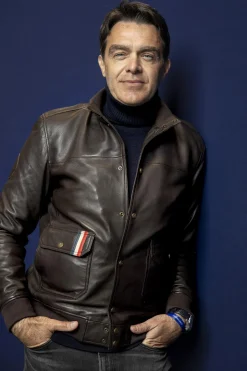 Blouson Homme Classic Legend Motors Gregory Galiffi Marron