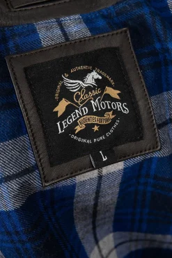 Blouson Homme Classic Legend Motors Gregory Galiffi Marron