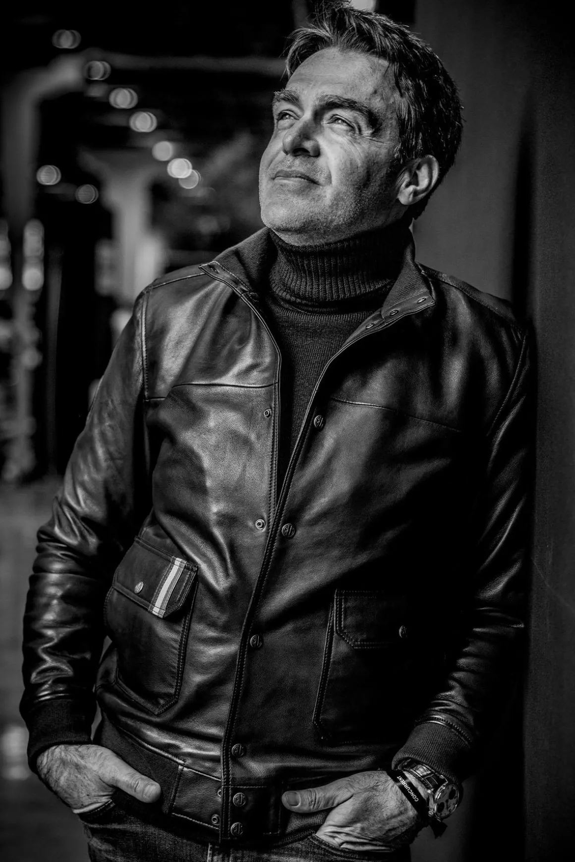 Blouson Homme Classic Legend Motors Gregory Galiffi Marron