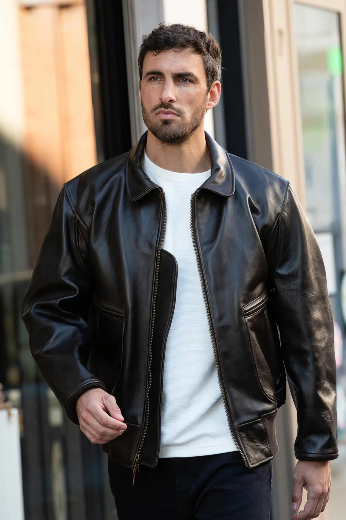 Blouson Homme Cockpit Usa Z2129Am Brown