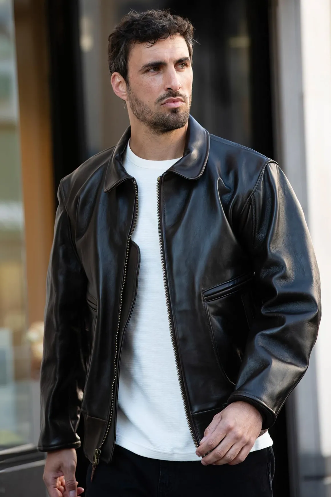 Blouson Homme Cockpit Usa Z2129Am Brown