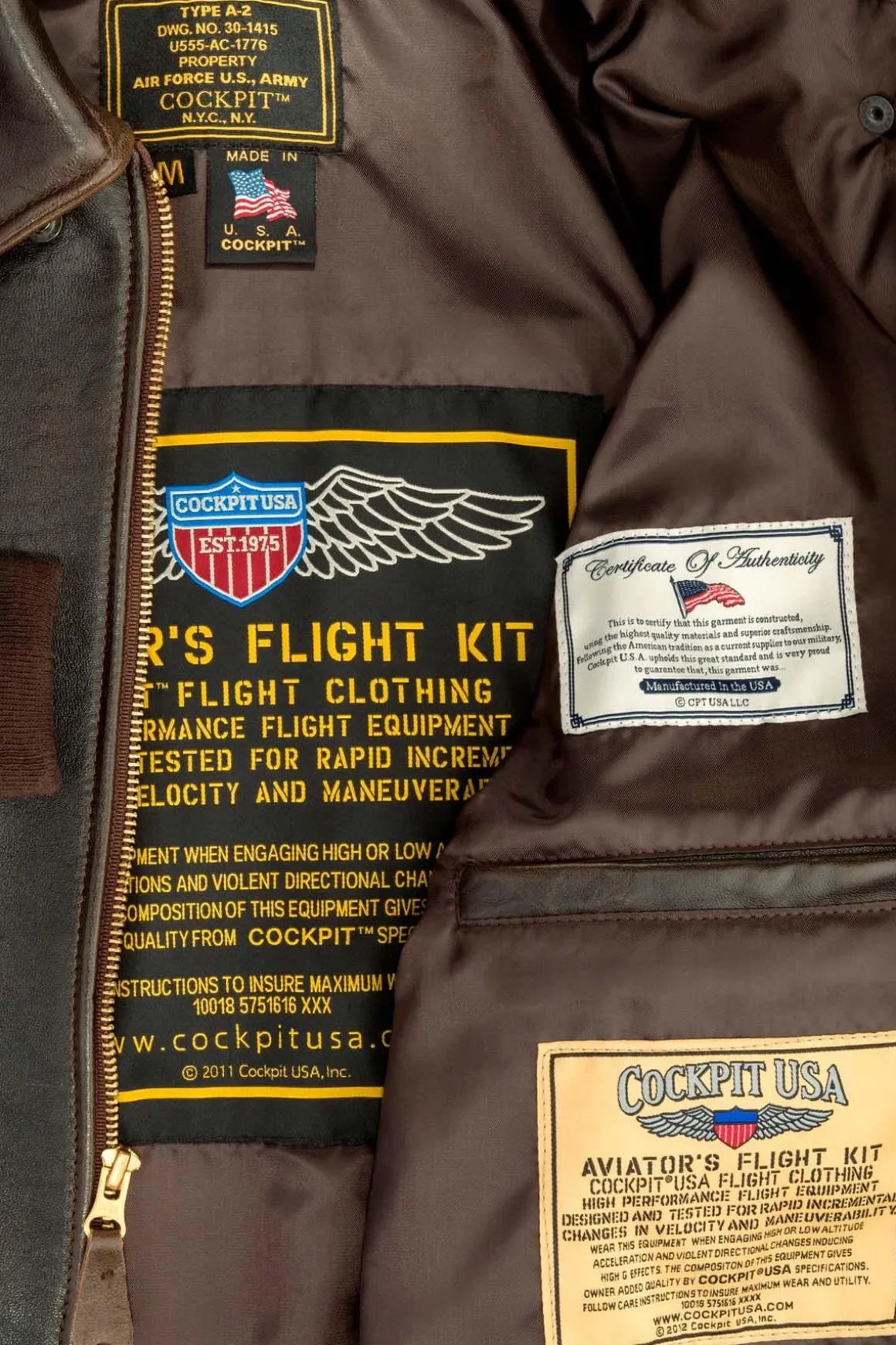 Blouson Homme Cockpit Usa Z2011Aw Brown