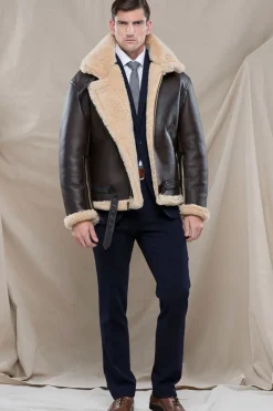 Blouson Homme Cockpit Usa Z2109 Brown