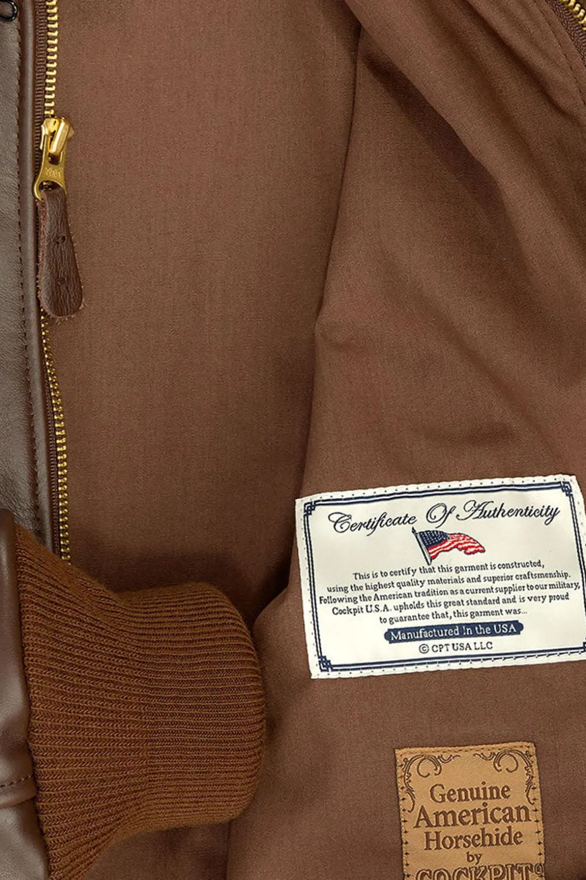 Blouson Homme Cockpit Usa Z2107H Brown