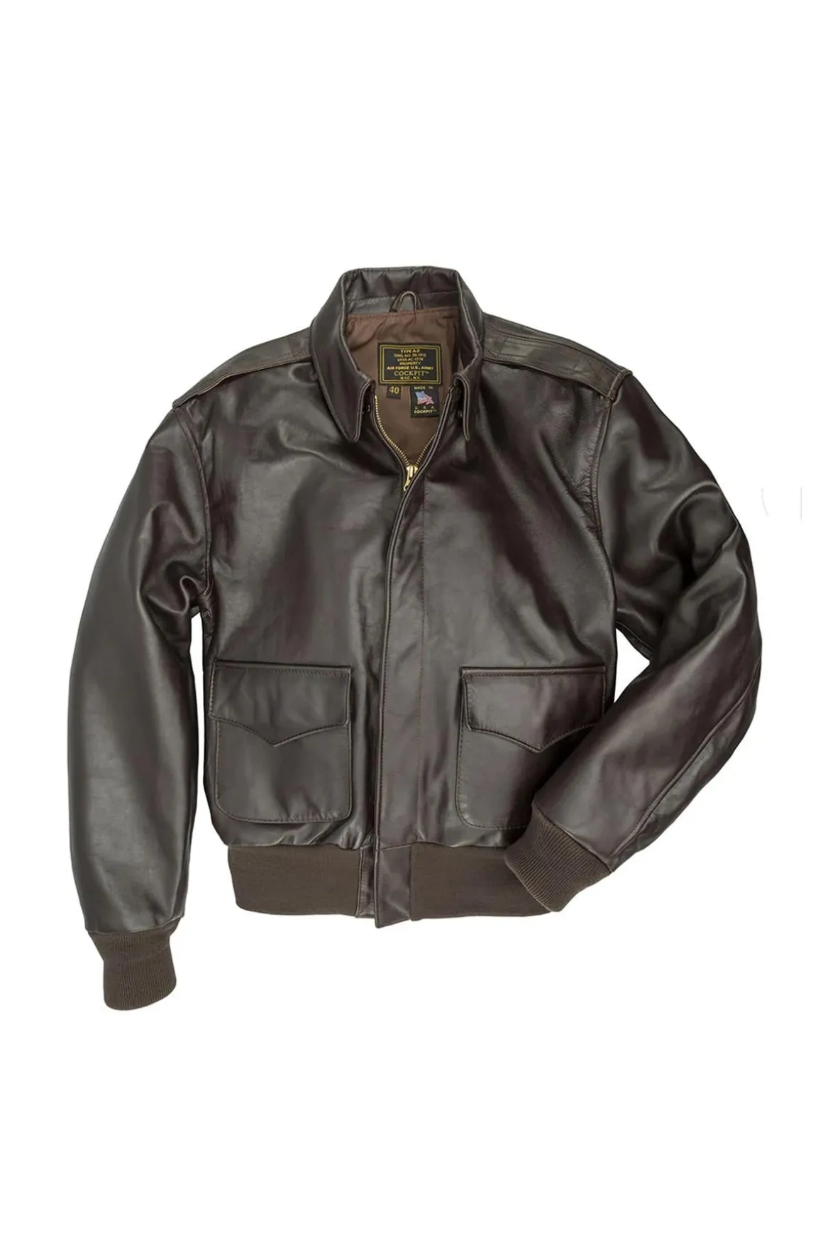 Blouson Homme Cockpit Usa Z2107H Mahogany