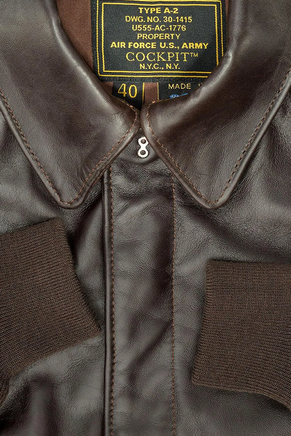 Blouson Homme Cockpit Usa Z2107H Mahogany