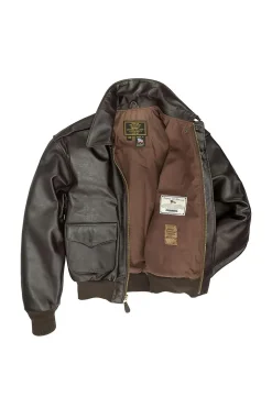 Blouson Homme Cockpit Usa Z2107H Mahogany