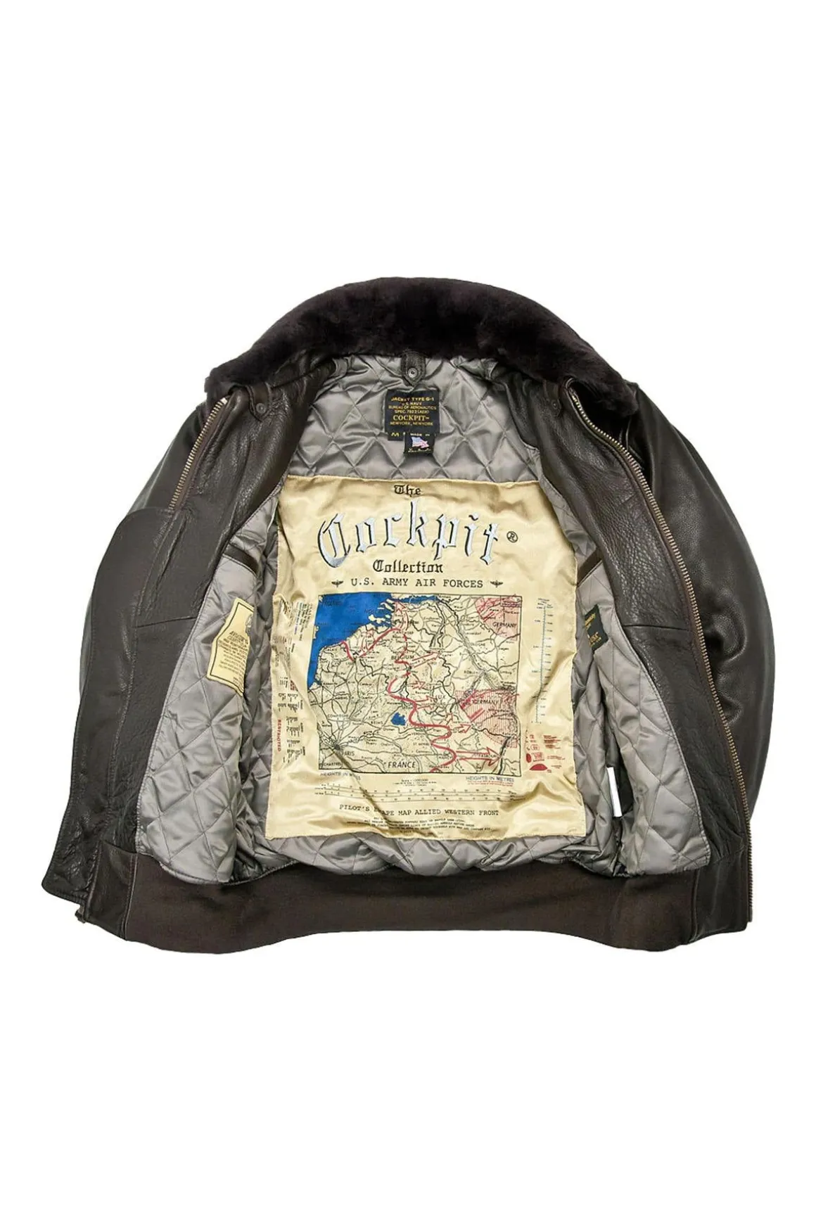 Blouson Homme Cockpit Usa Z201035Mc Brown