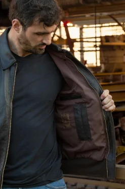 Blouson Homme Cockpit Usa Z21V41 Brown