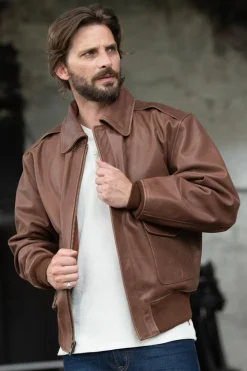 Blouson Homme Cooper Original Russet Antique Cowhide A-2