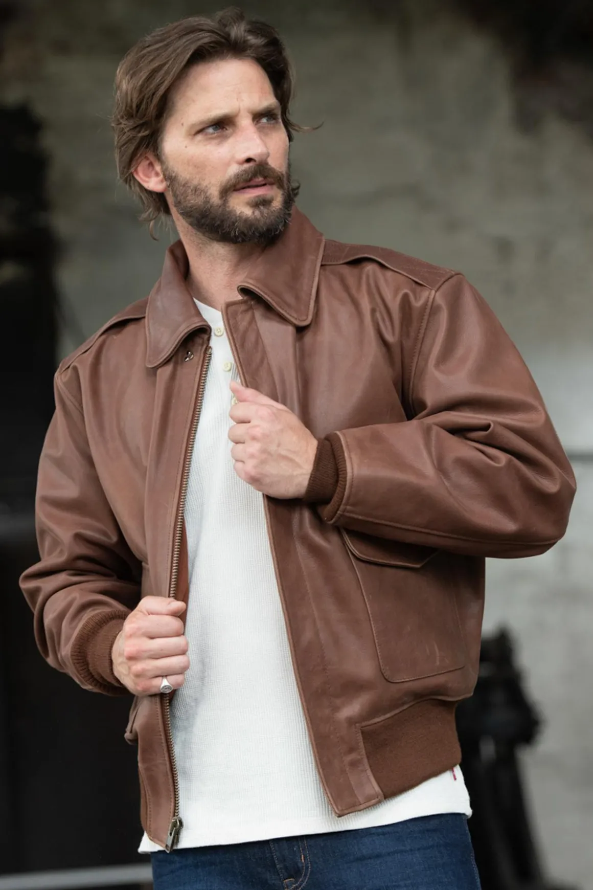 Blouson Homme Cooper Original Russet Antique Cowhide A-2
