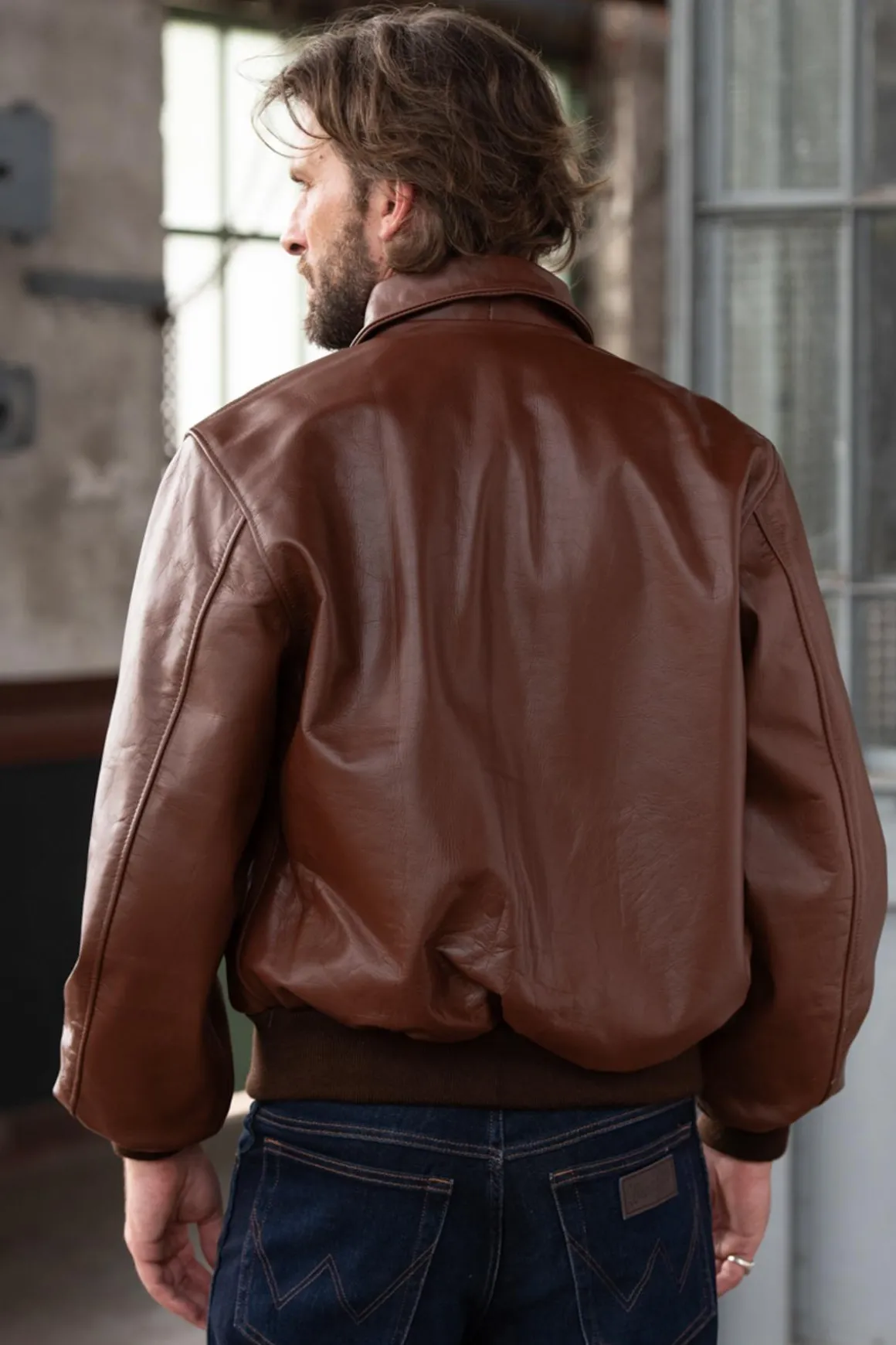 Blouson Homme Cooper Original 50 Mission Russet Cowhide A-2 Jacket