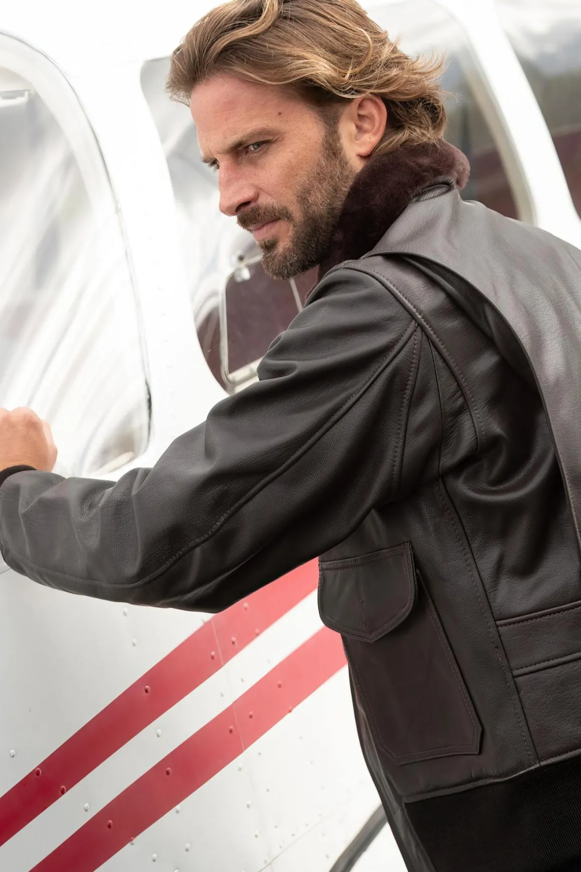 Blouson Homme Cooper Original Old Cooper G1 Brown