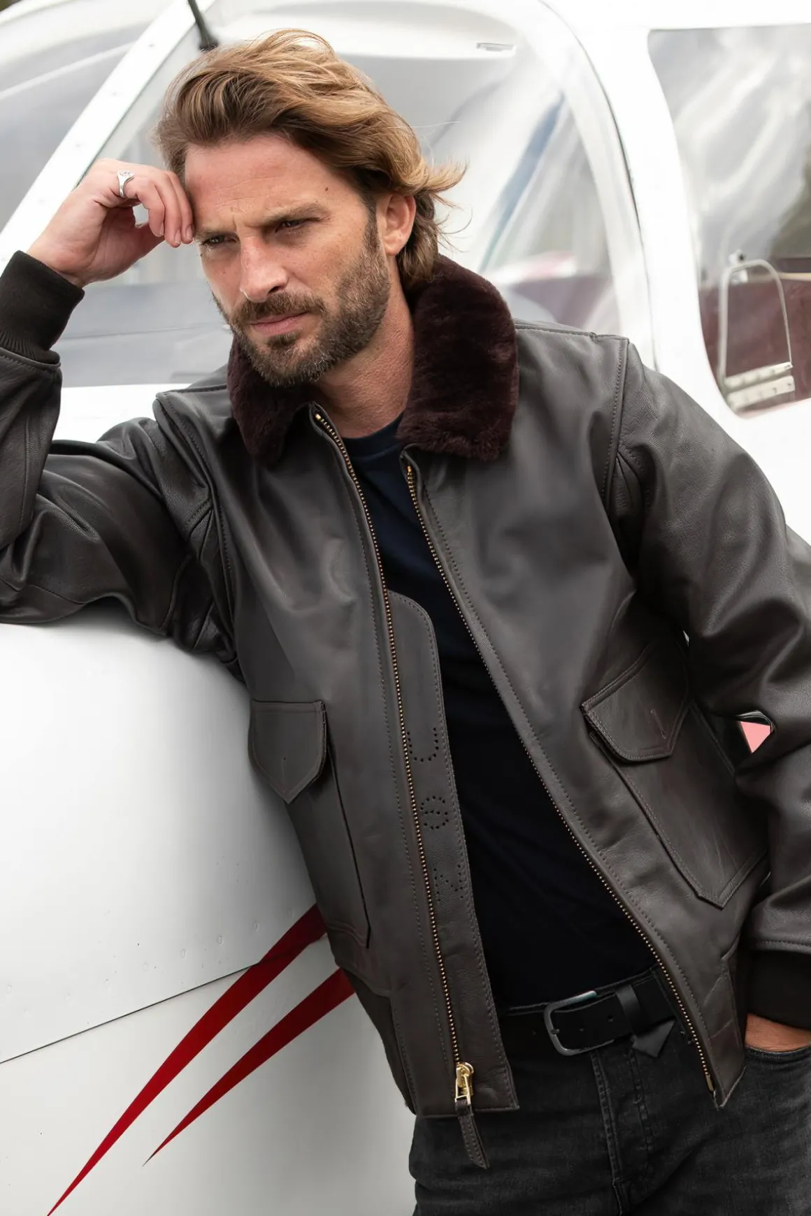 Blouson Homme Cooper Original Old Cooper G1 Brown