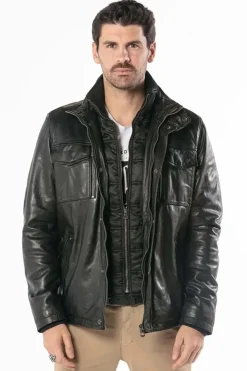Blouson Homme Daytona Anderson Ic Sheep Tiger Black