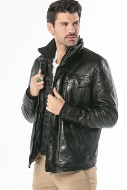 Blouson Homme Daytona Anderson Ic Sheep Tiger Black