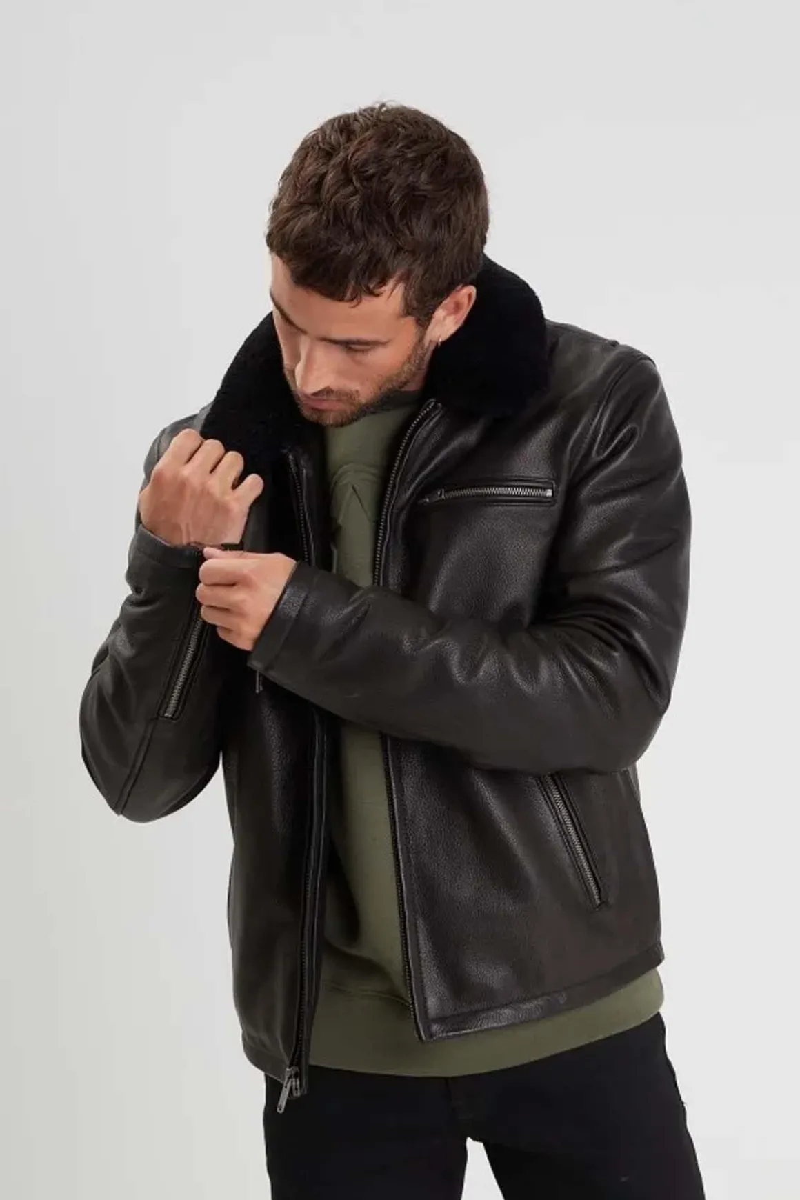 Blouson Homme Daytona Asphalt Cow Malibu Black