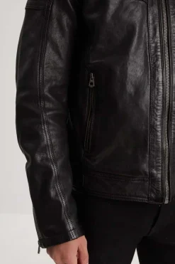 Blouson Homme Daytona Bishop Hood Lamb Paolo Black