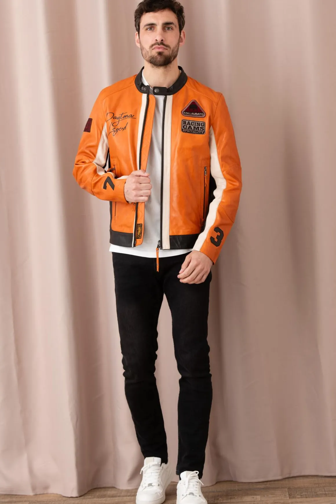 Blouson Homme Daytona Boller Sheep Atlas Veg Burnt Orange