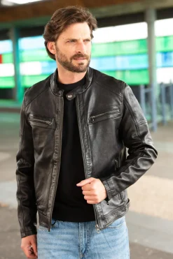 Blouson Homme Daytona Collins Lamb Paolo Black