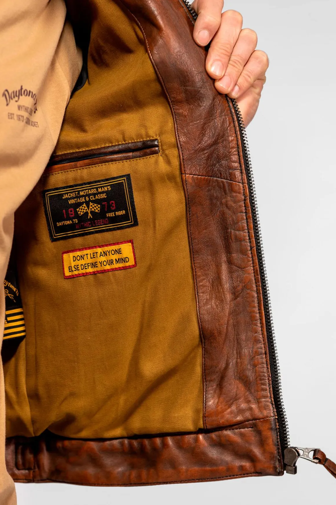 Blouson Homme Daytona Corning Sheep Veg Ro Cracker Rust