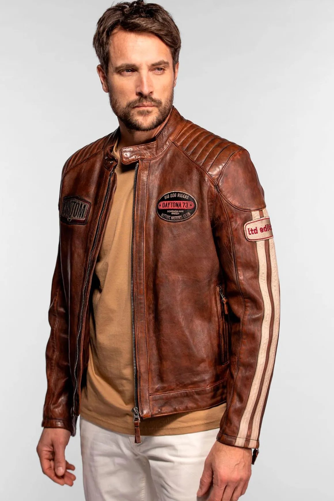 Blouson Homme Daytona Corning Sheep Veg Ro Cracker Rust