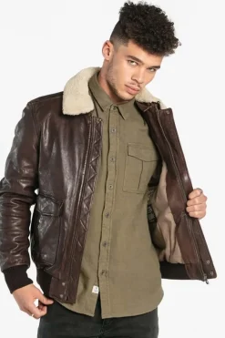 Blouson Homme Daytona Corsair Fur Sheep Petrol Brown