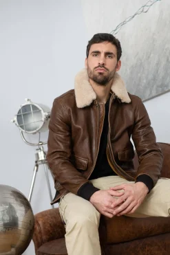 Blouson Homme Daytona Corsair Fur Sheep Petrol Bison