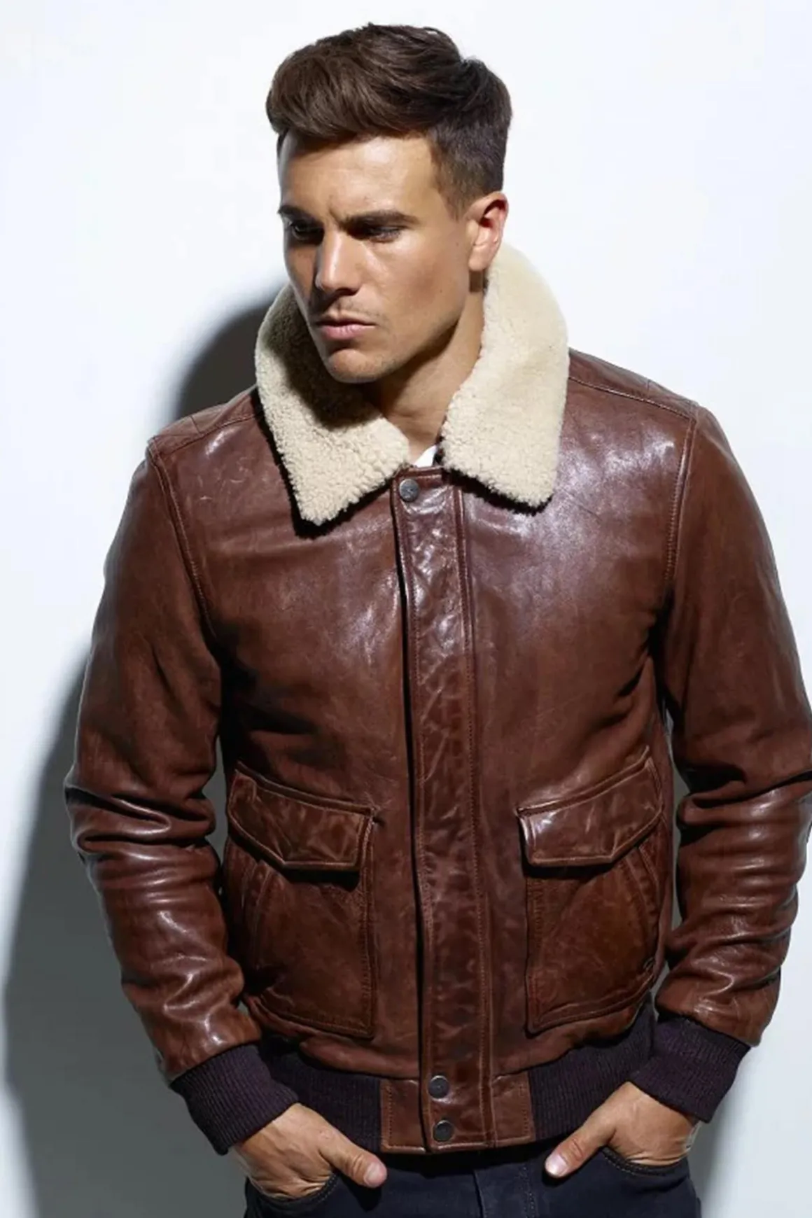 Blouson Homme Daytona Corsair Fur Sheep Petrol Bison