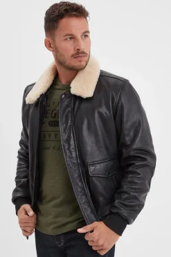 Blouson Homme Daytona Corsair Fur Sheep Petrol Black