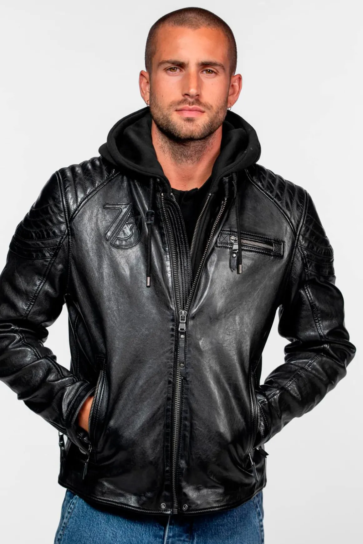 Blouson Homme Daytona Dodds Hood Lamb Vita Black