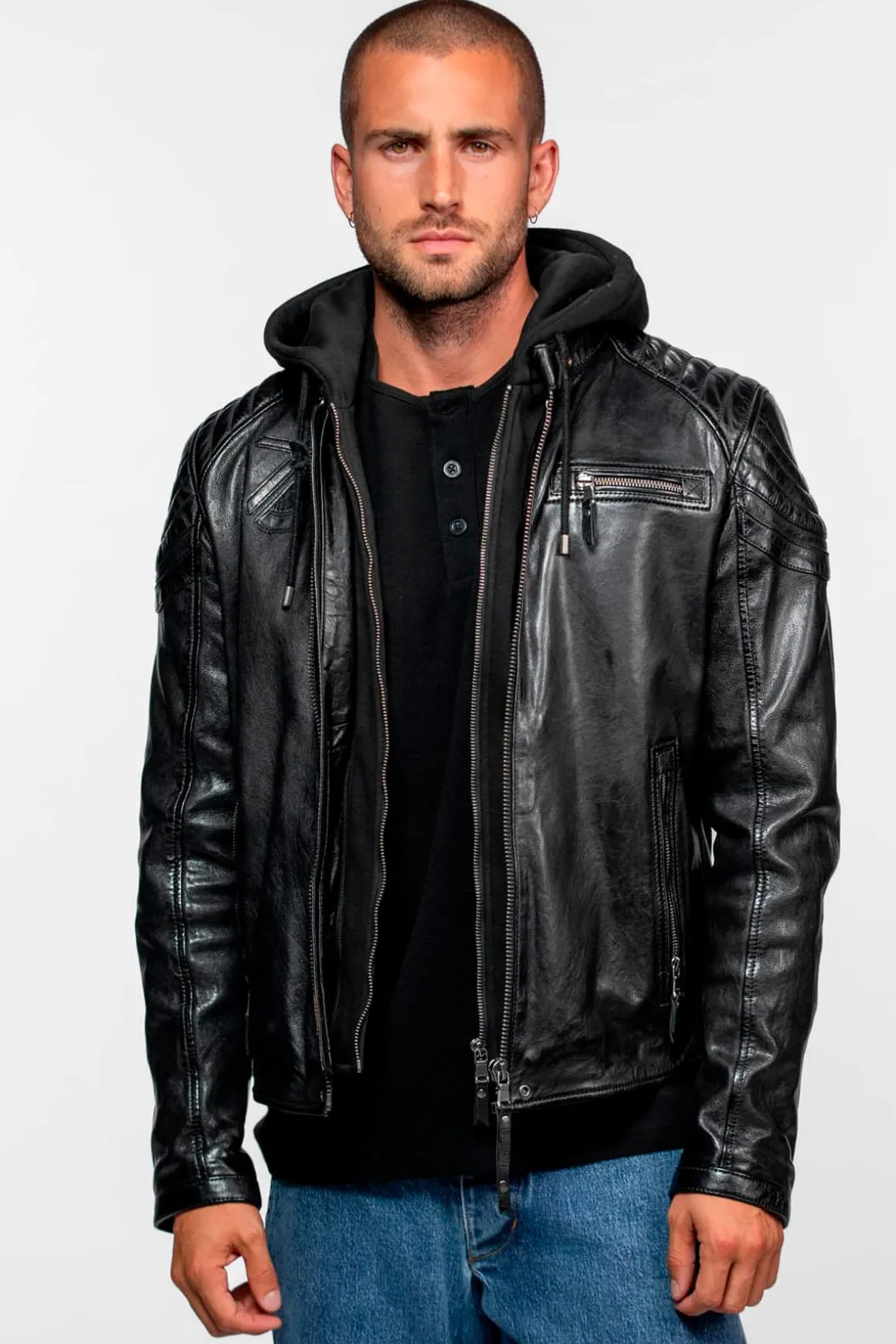 Blouson Homme Daytona Dodds Hood Lamb Vita Black