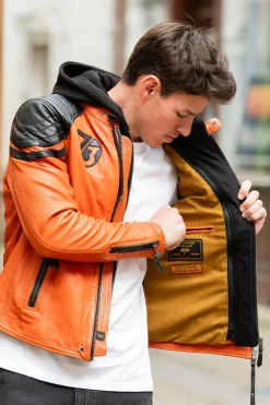 Blouson Homme Daytona Dodds Hood Lamb Vita Burnt Orange