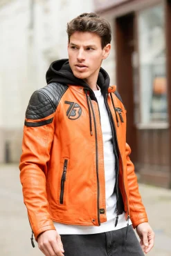 Blouson Homme Daytona Dodds Hood Lamb Vita Burnt Orange