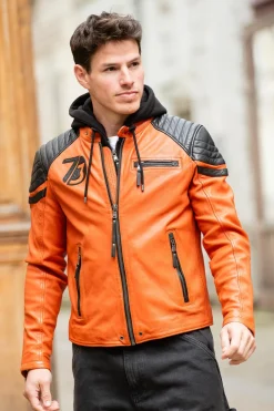 Blouson Homme Daytona Dodds Hood Lamb Vita Burnt Orange