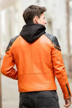 Blouson Homme Daytona Dodds Hood Lamb Vita Burnt Orange