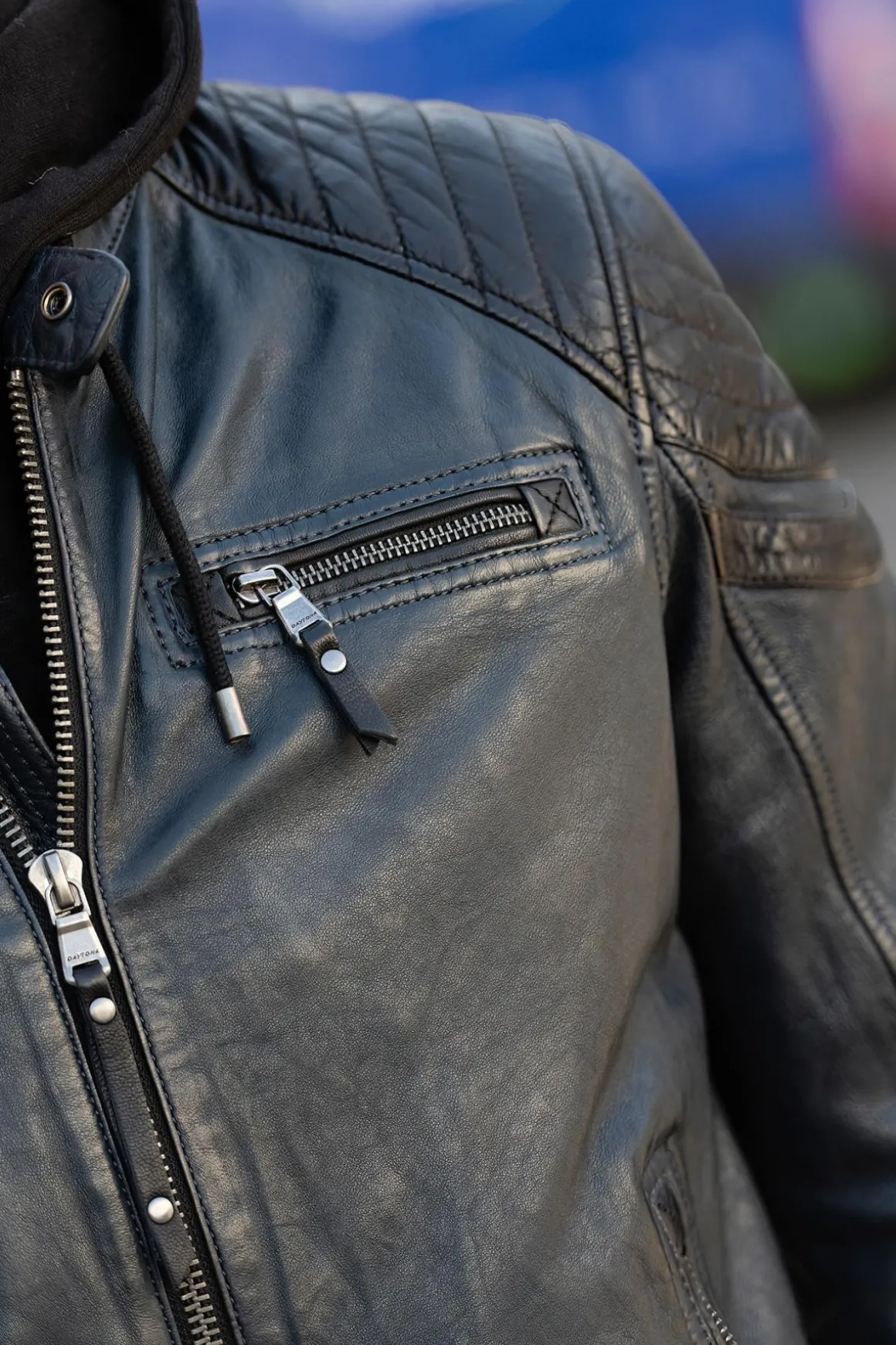 Blouson Homme Daytona Dodds Hood Lamb Vita Navy Blue