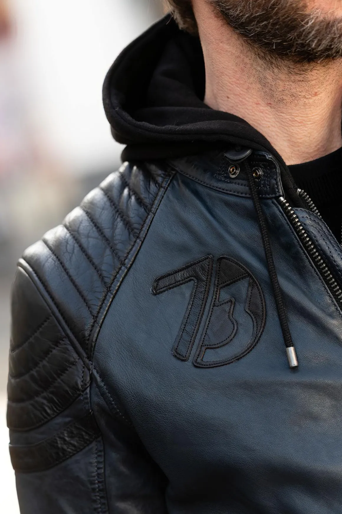 Blouson Homme Daytona Dodds Hood Lamb Vita Navy Blue