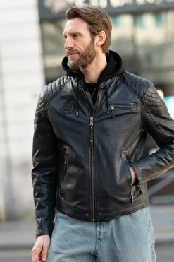 Blouson Homme Daytona Dodds Hood Lamb Vita Navy Blue