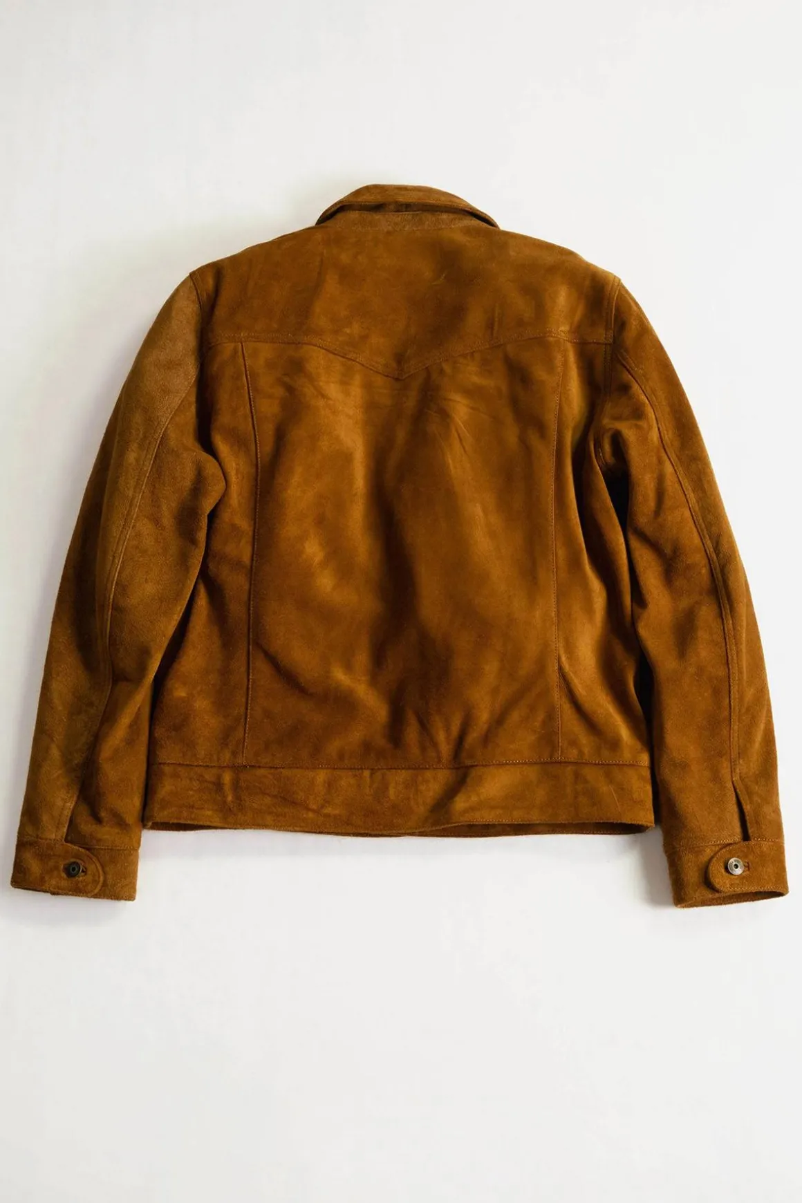 Blouson Homme Daytona Douglas Buffalo Suede Jacket Cognac