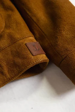 Blouson Homme Daytona Douglas Buffalo Suede Jacket Cognac