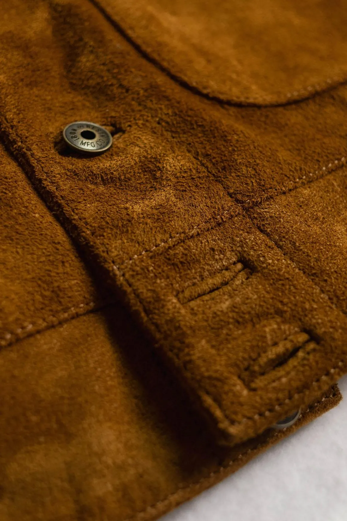 Blouson Homme Daytona Douglas Buffalo Suede Jacket Cognac
