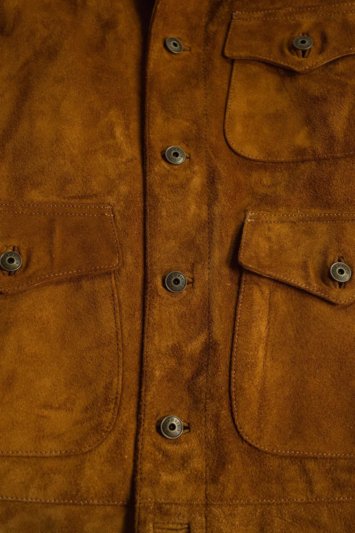 Blouson Homme Daytona Douglas Buffalo Suede Jacket Cognac